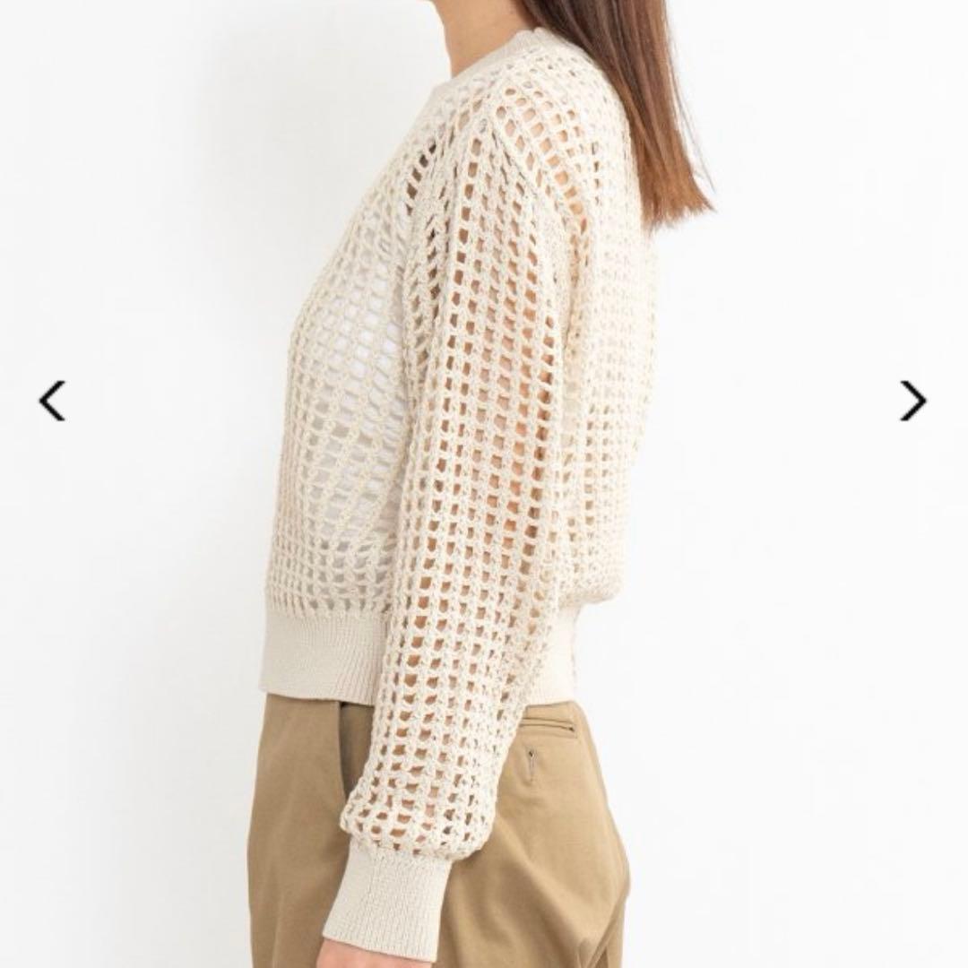 【HYKE】CROCHETED SWEATER