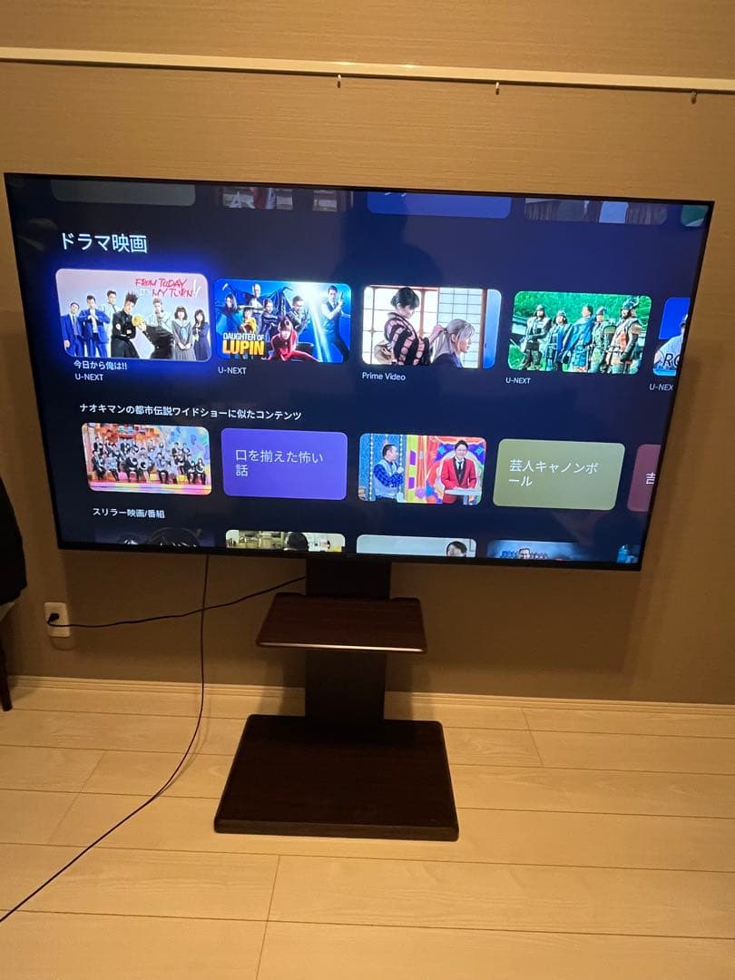 FPD チューナーレス テレビ 4K 65インチ Google TV 65V型