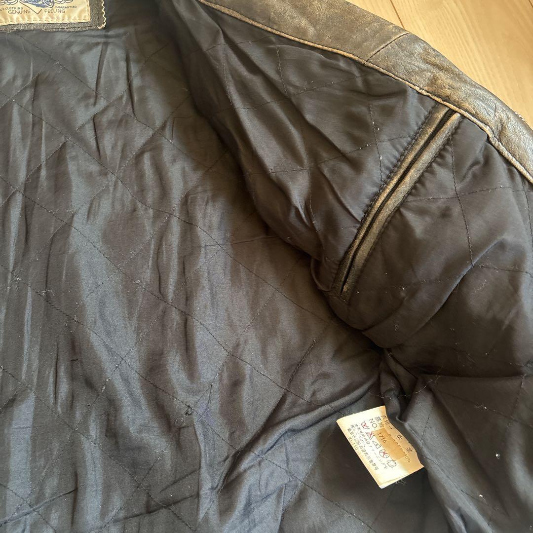 foorstep ライダース　革ジャン　牛革　エイジング　ヴィンテージ　Mサイズ