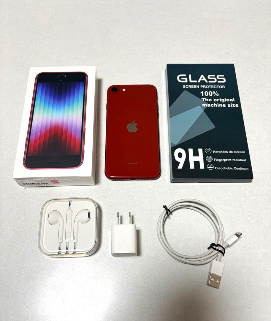 iPhone SE 128GBレッド SIMフリー 美品