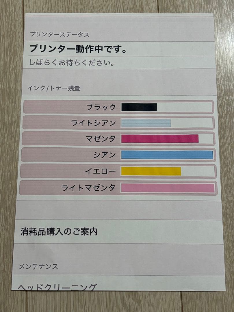 EPSON EP-807AR プリンター【インク2本付き】