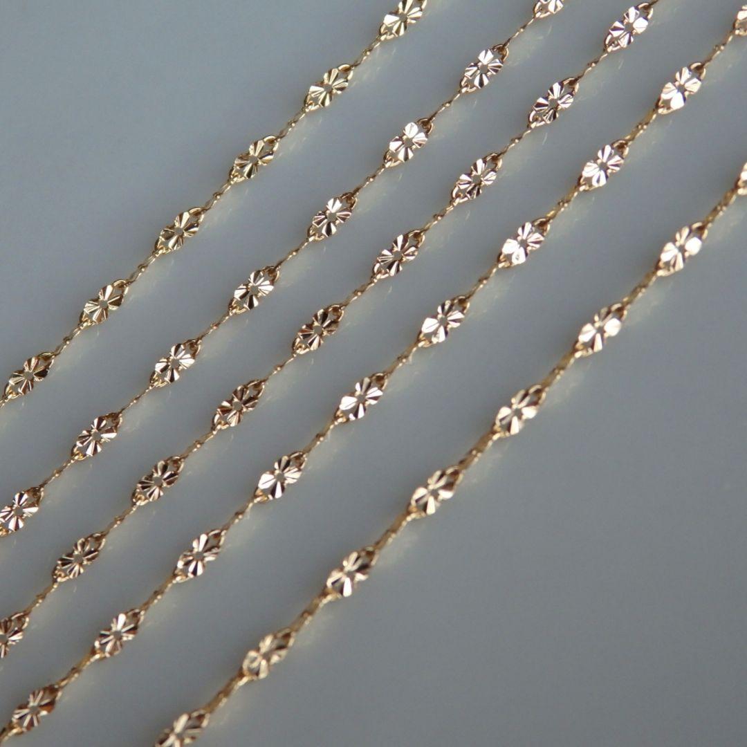 kaori0916　k18リング　クローバーチェーン　チェーンリング