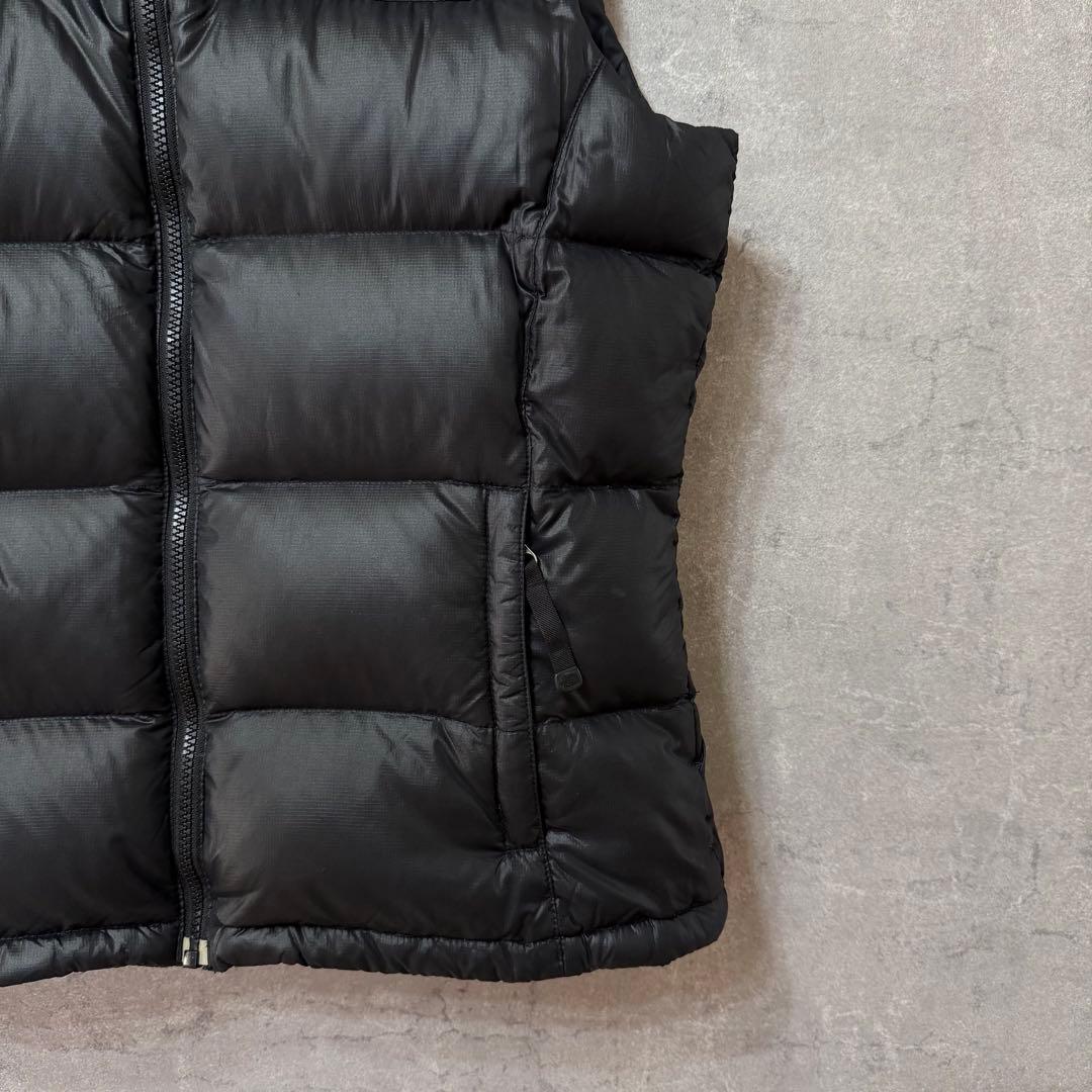 美品 ノースフェイス 700FP ヌプシダウンベスト 黒 レディース L 183