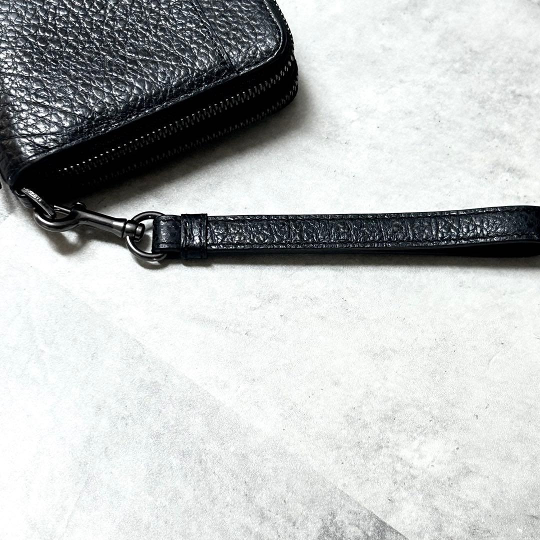 COACH✨大人気！！ダブルジップ トラベルオーガナイザー 高級シボ革 極美品