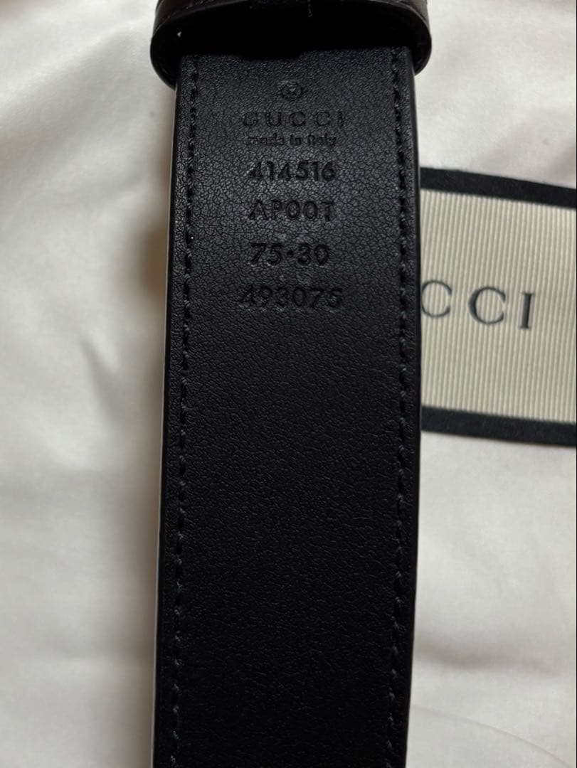 GUCCI GGロゴバックル ベルト ブラック