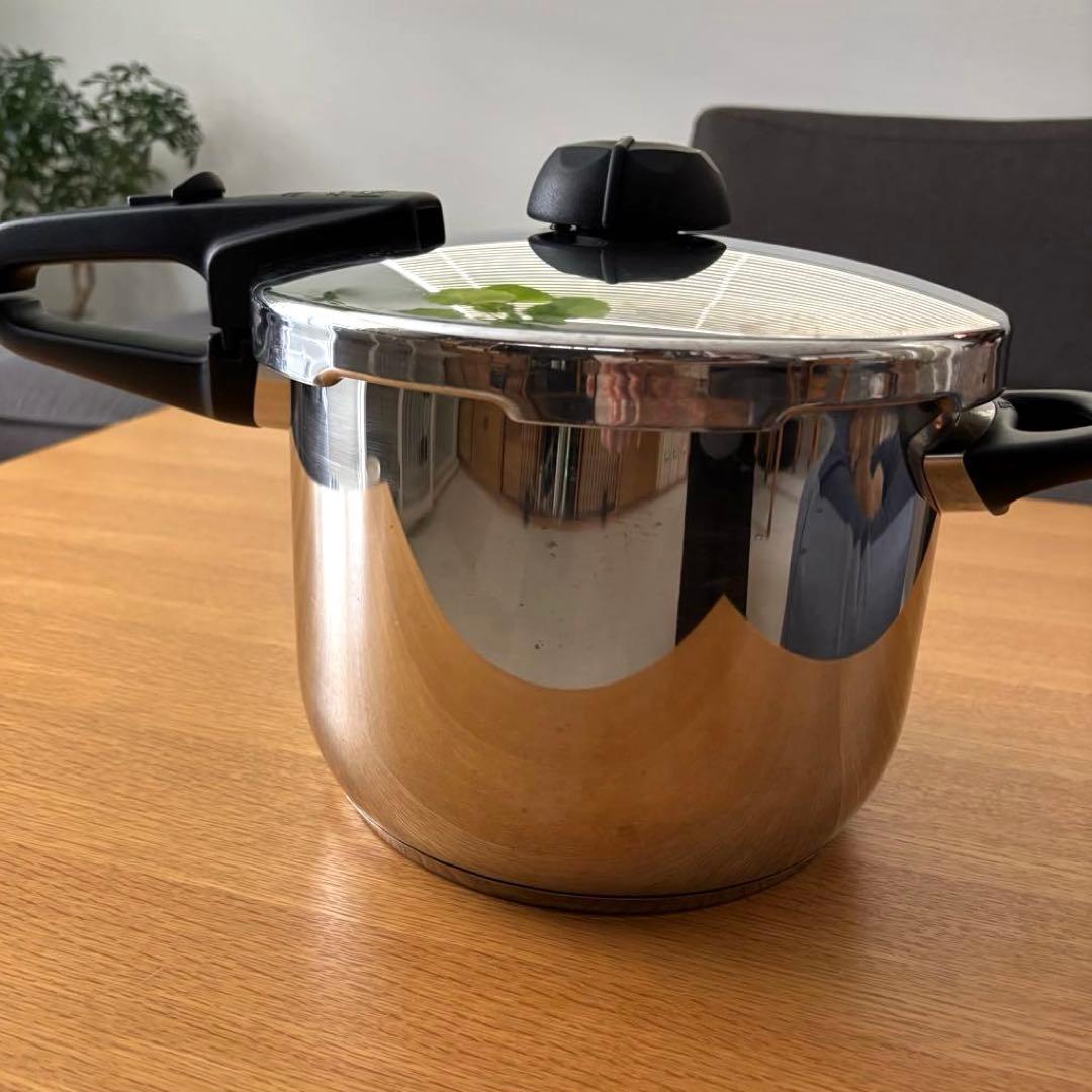 【Fissler】フィスラー ロイヤル ビタビット 圧力鍋 6L 蒸し器付き