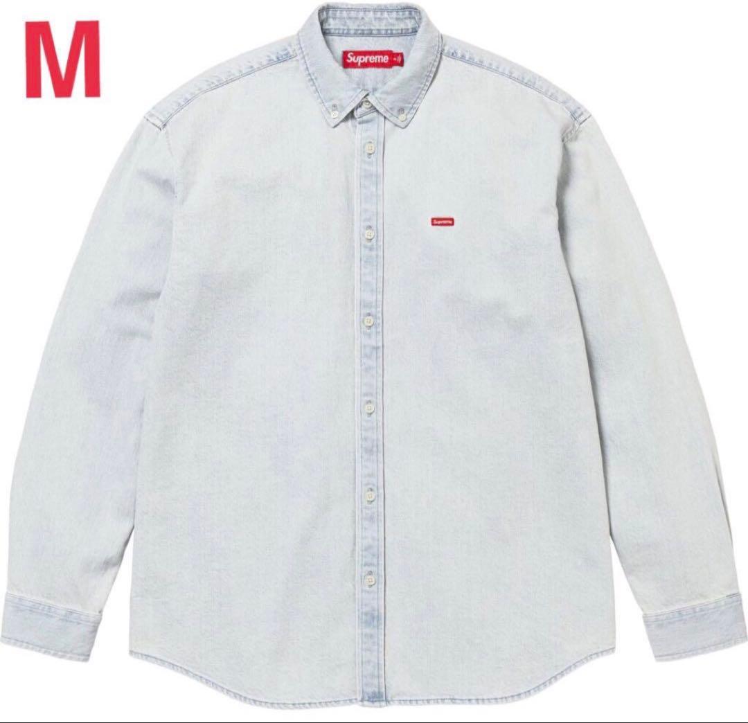 試着のみ25FW シュプリーム Supreme スモールボックスデニムシャツ M