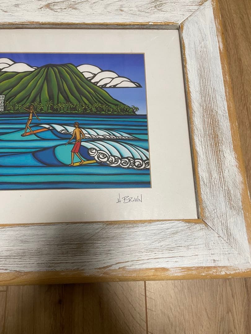 額縁付きヘザーブラウン アート ロンハーマン wtw