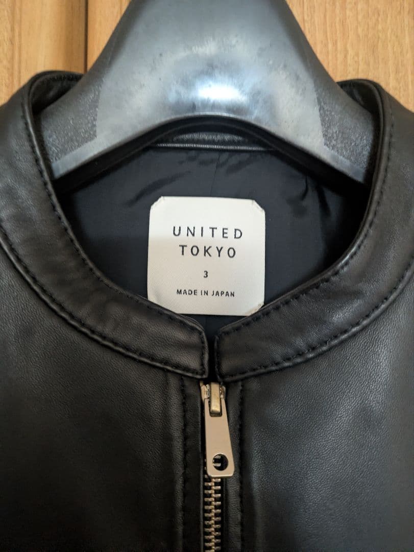 UNITED TOKYO シングルライダースジャケット サイズ3 ブラック