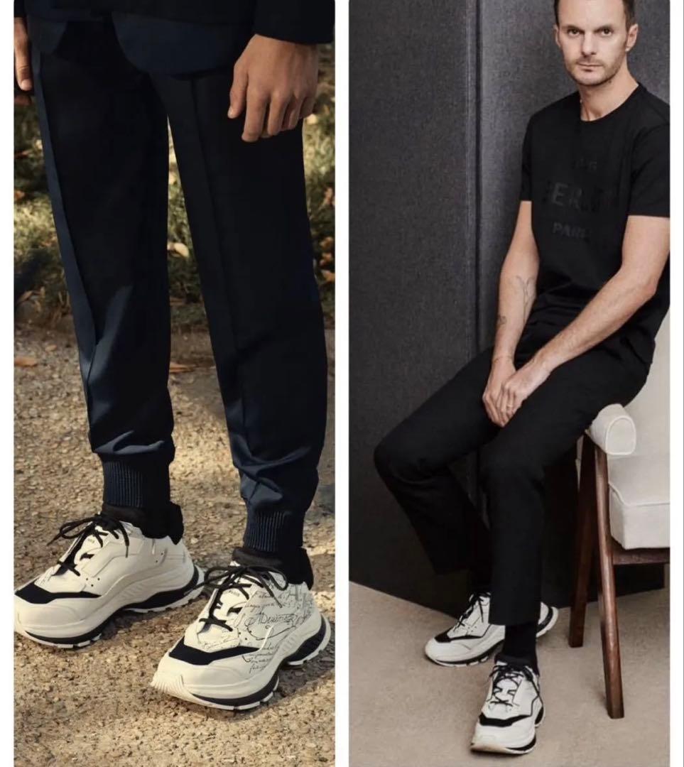 限定 45万円 ベルルッティ グラビティ スクリットホワイトレザースニーカー