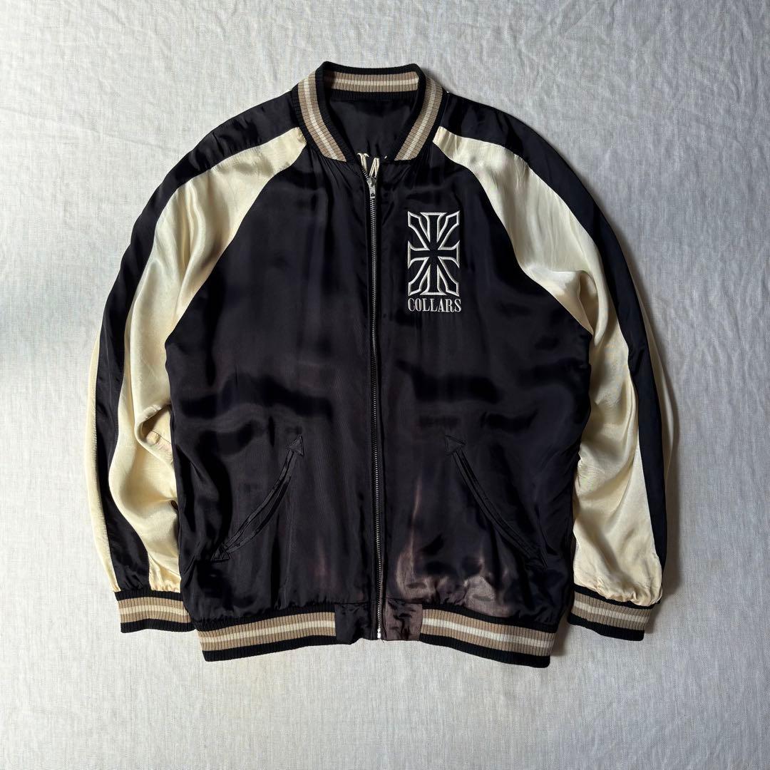 【グッドフェード】skullworks×COLLARS スカル スカジャン 刺繍