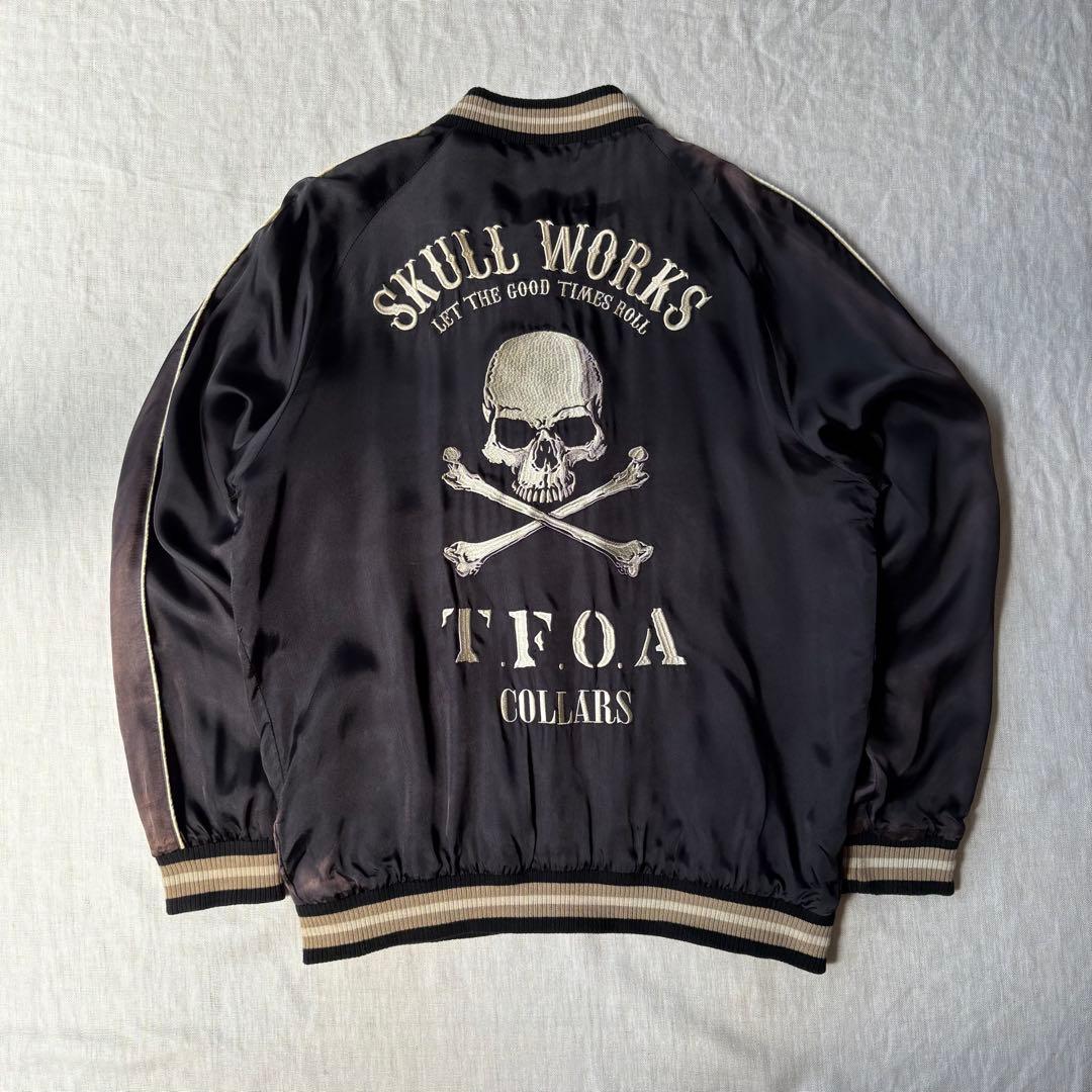 【グッドフェード】skullworks×COLLARS スカル スカジャン 刺繍