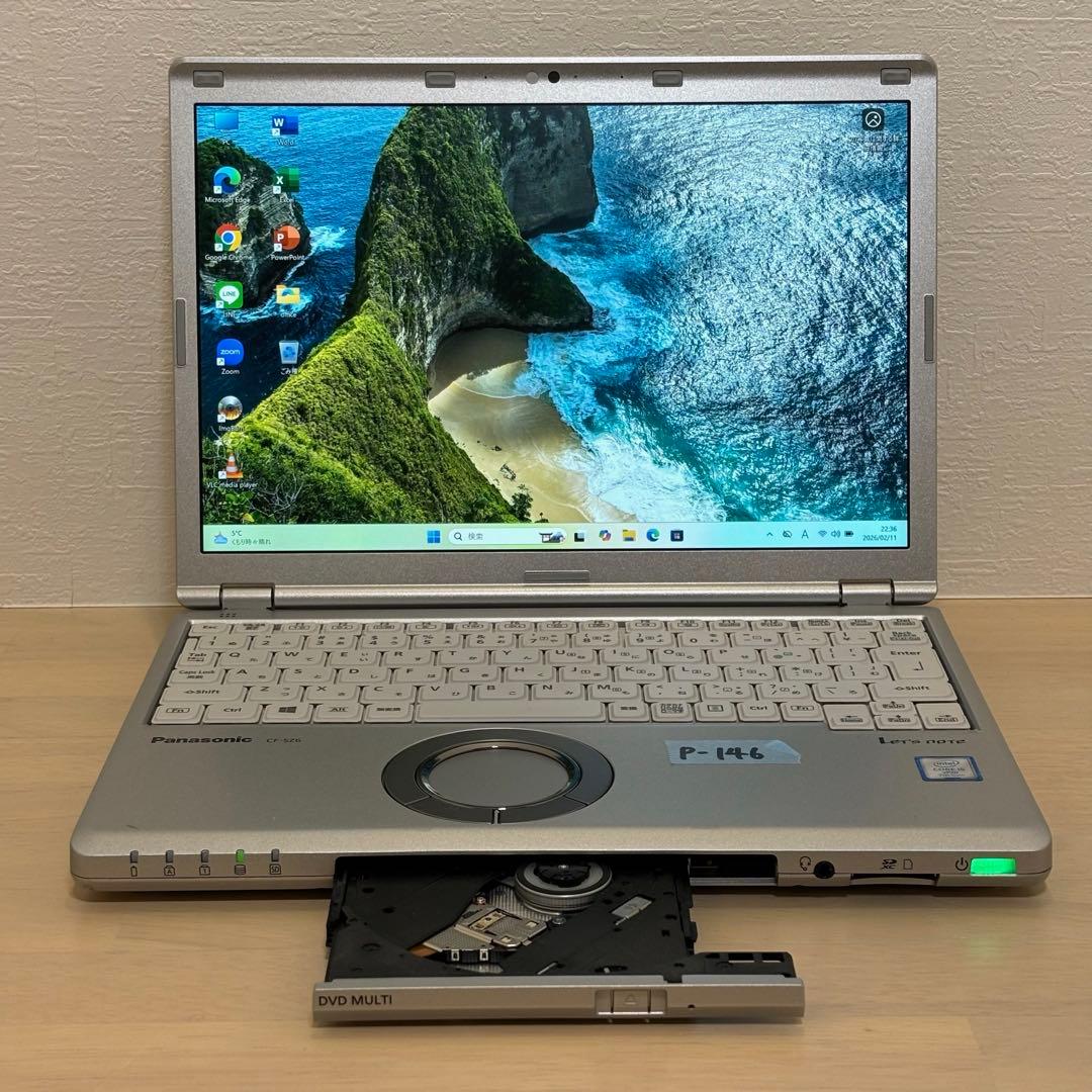 レッツノート PC Windows11 SSD DVD オフィス付き P-146