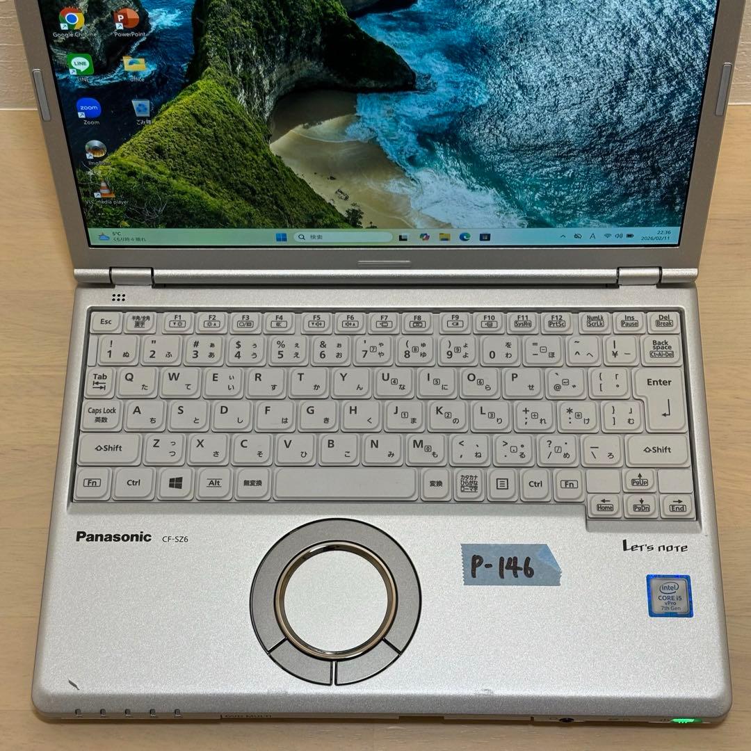 レッツノート PC Windows11 SSD DVD オフィス付き P-146