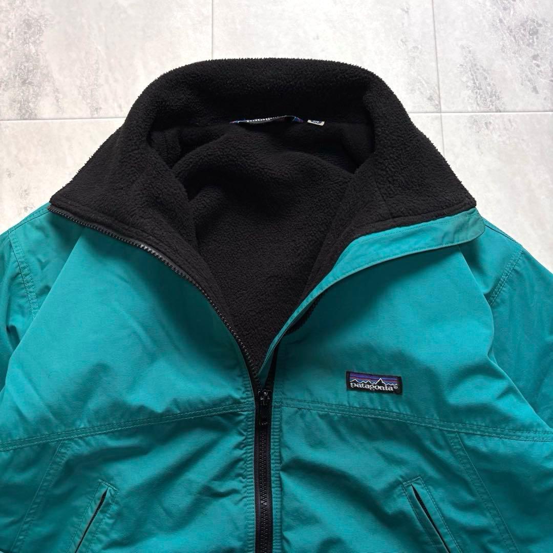 【希少カラー】80s パタゴニア シェルドシンチラ エメラルドグリーン ブラック