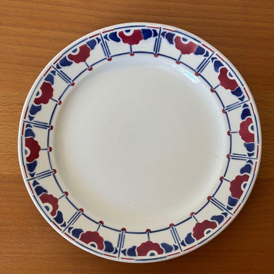 サルグミンヌ Ribecourt コンポティエ 花柄皿 ケーキ皿 アールデコ