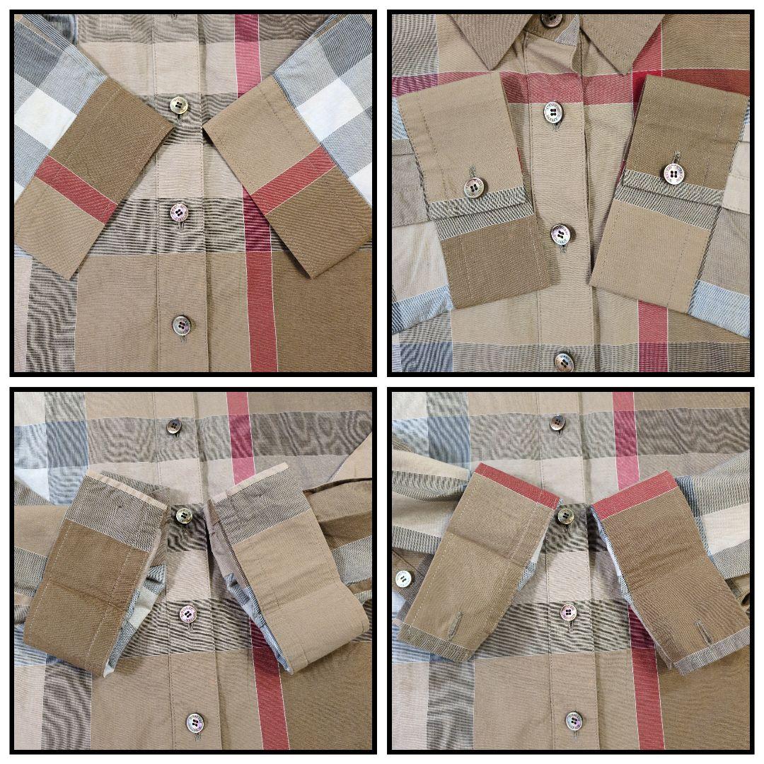 ✨美品✨ BURBERRY バーバリー Yシャツ ブラウス メガチェック 46