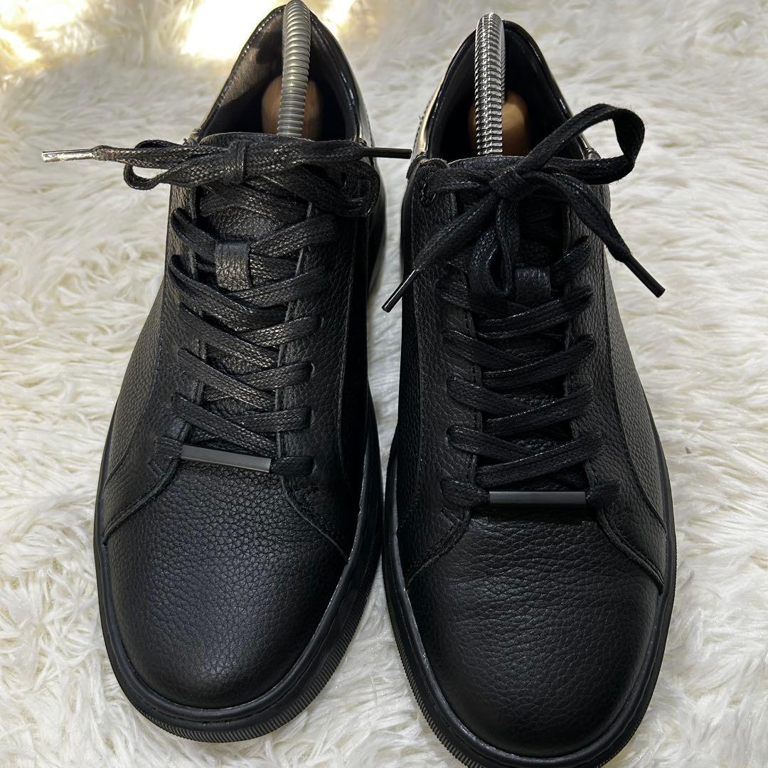 超美品✨ AOURE DEVICE1 シボ革 スニーカー希少 オールブラック