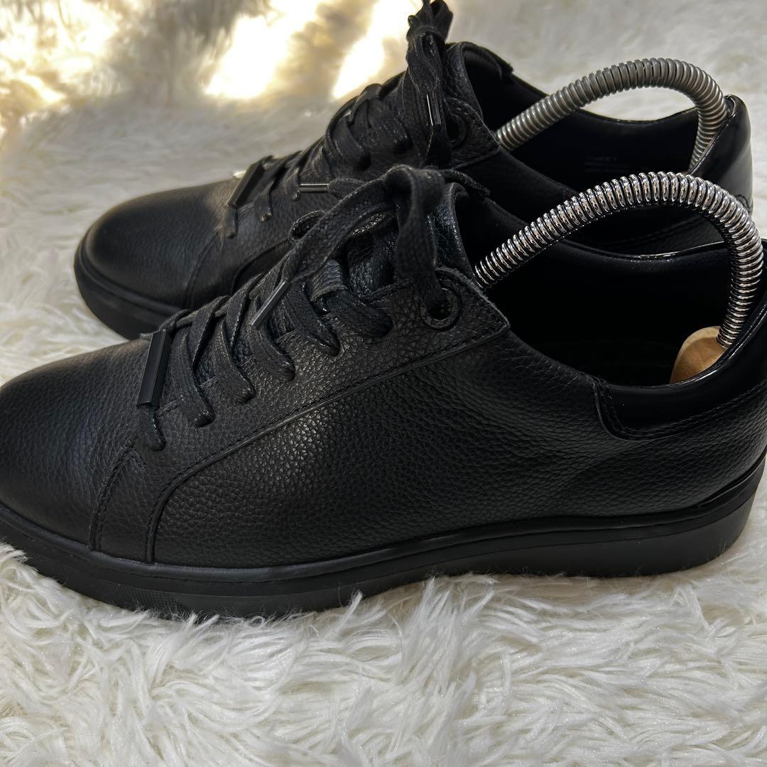 超美品✨ AOURE DEVICE1 シボ革 スニーカー希少 オールブラック