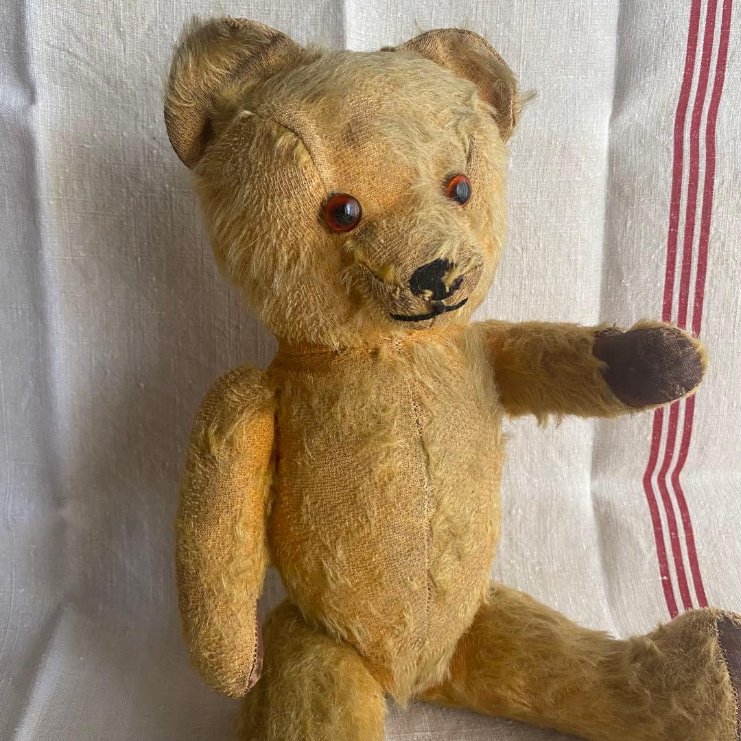 フランス・アンティークテディベア　グラスアイ