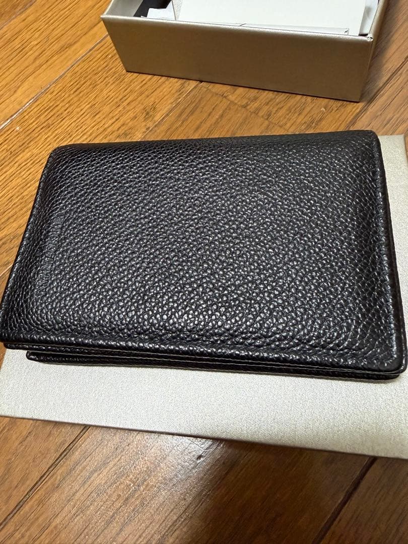 Giorgio Armani ブラックレザー 名刺入れ