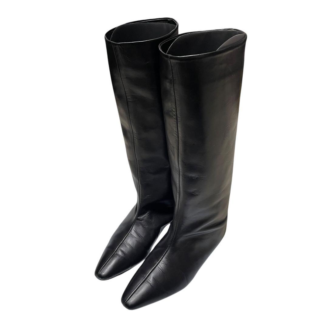 完売品 Dhyana. ディアナドット 金子綾 ロングブーツ レザー 23.5