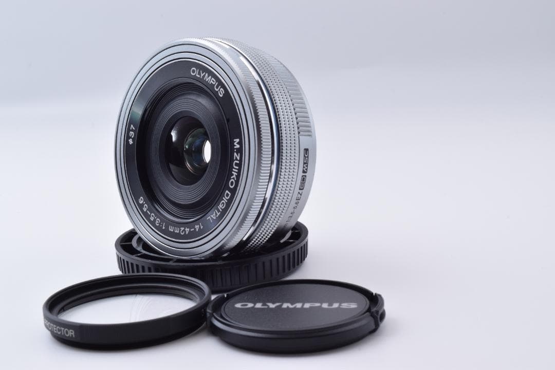 #49c 美品 オリンパス 電動パンケーキ ズームレンズ 14-42mm EZ