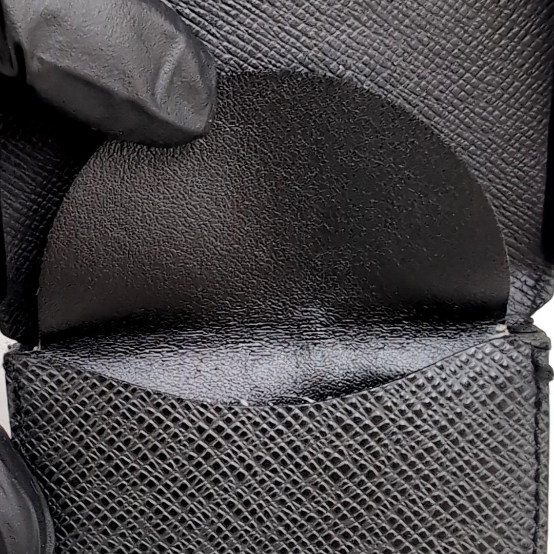 ルイヴィトン　タイガ　キュベット　小銭入れ　ケース　ブラック　レザー　黒