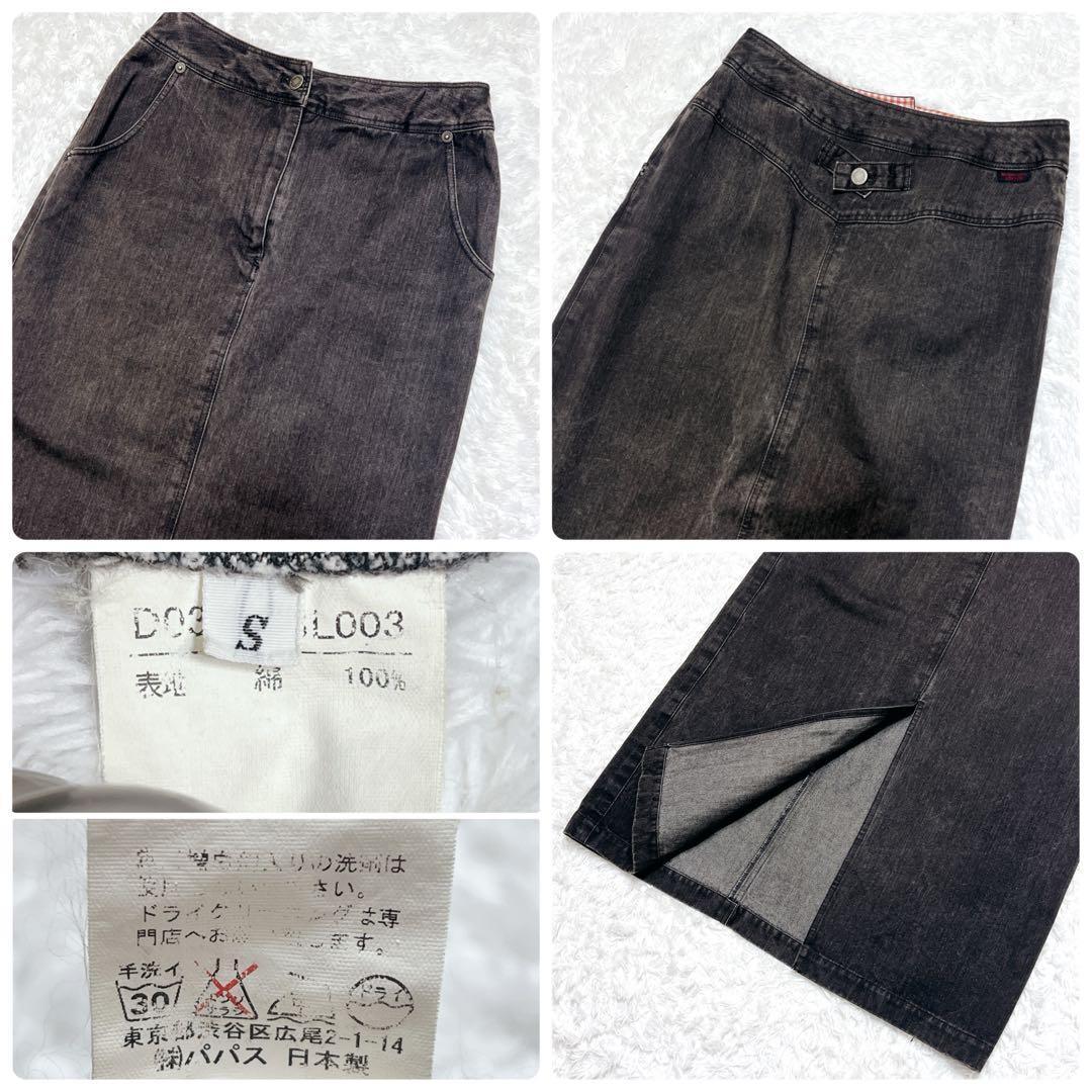 マドモアゼルノンノン ブラックデニム&レザージュ ツイードジャケット