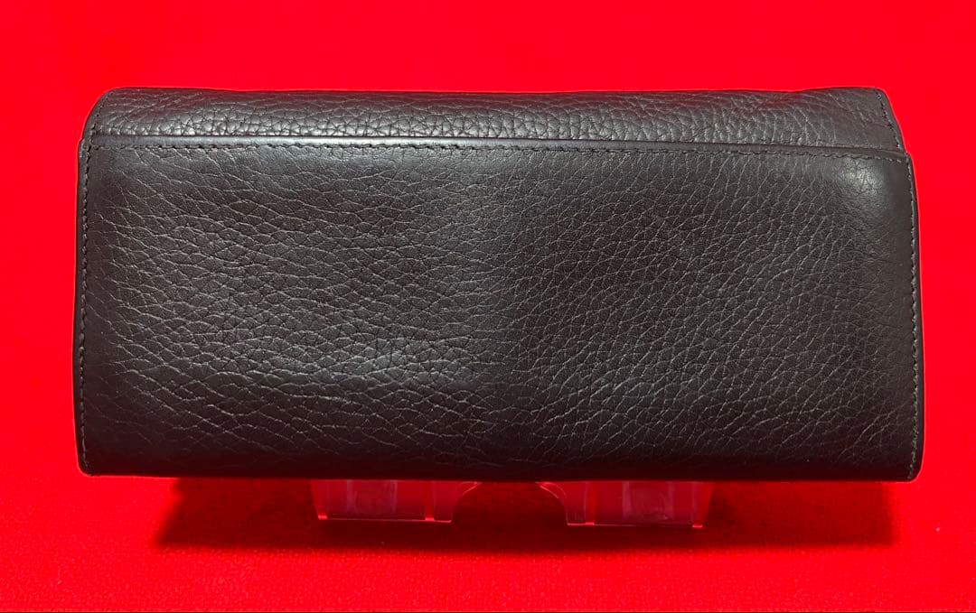 定価12万.本物　GUCCI グッチ 本革　インターロッキング　財布　長財布　黒