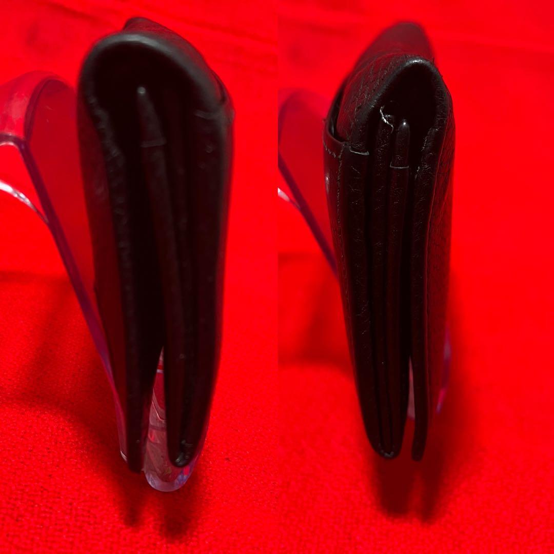 定価12万.本物　GUCCI グッチ 本革　インターロッキング　財布　長財布　黒