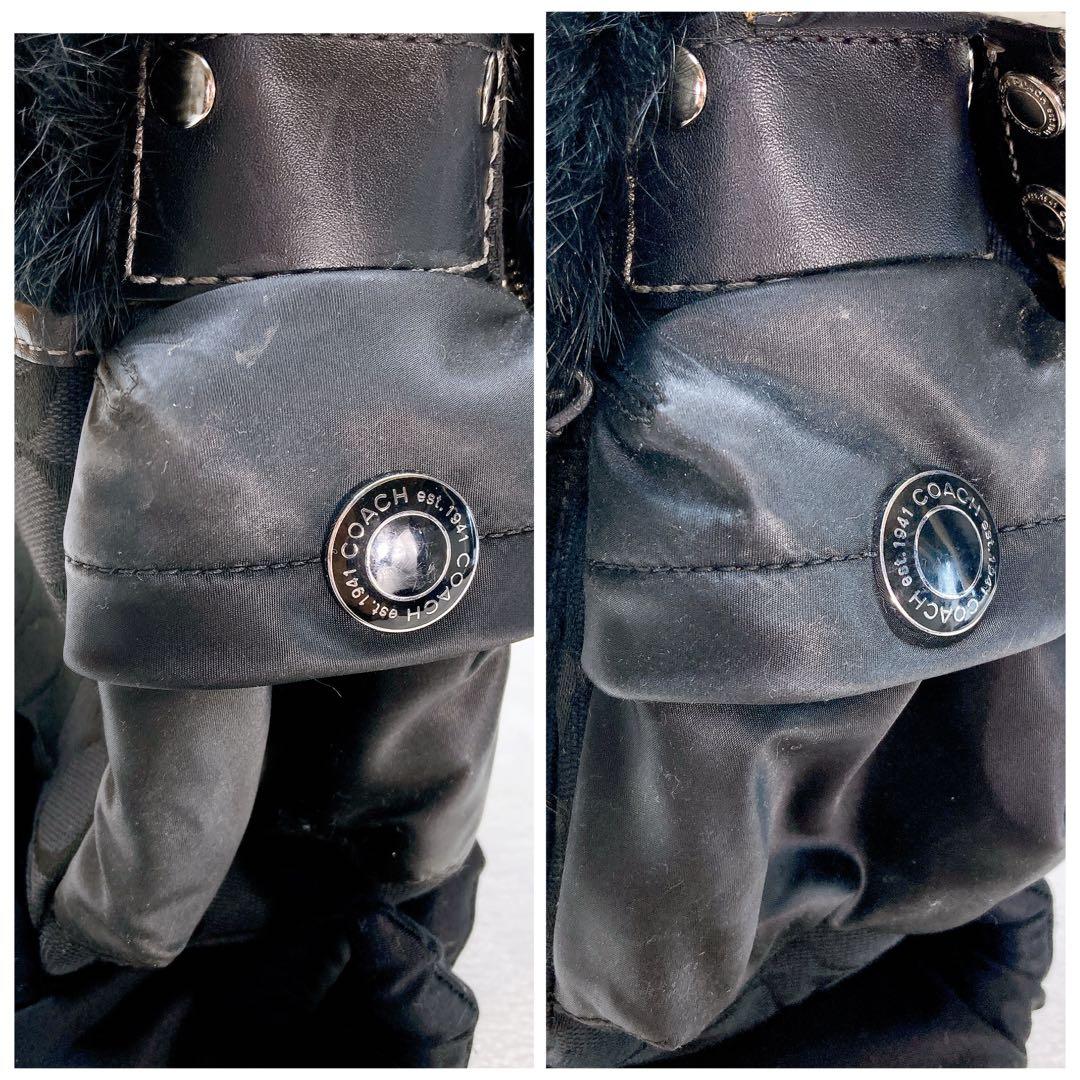 ✨美品✨COACH コーチ ラビットファー ワンショルダーバッグ y2k ロゴ