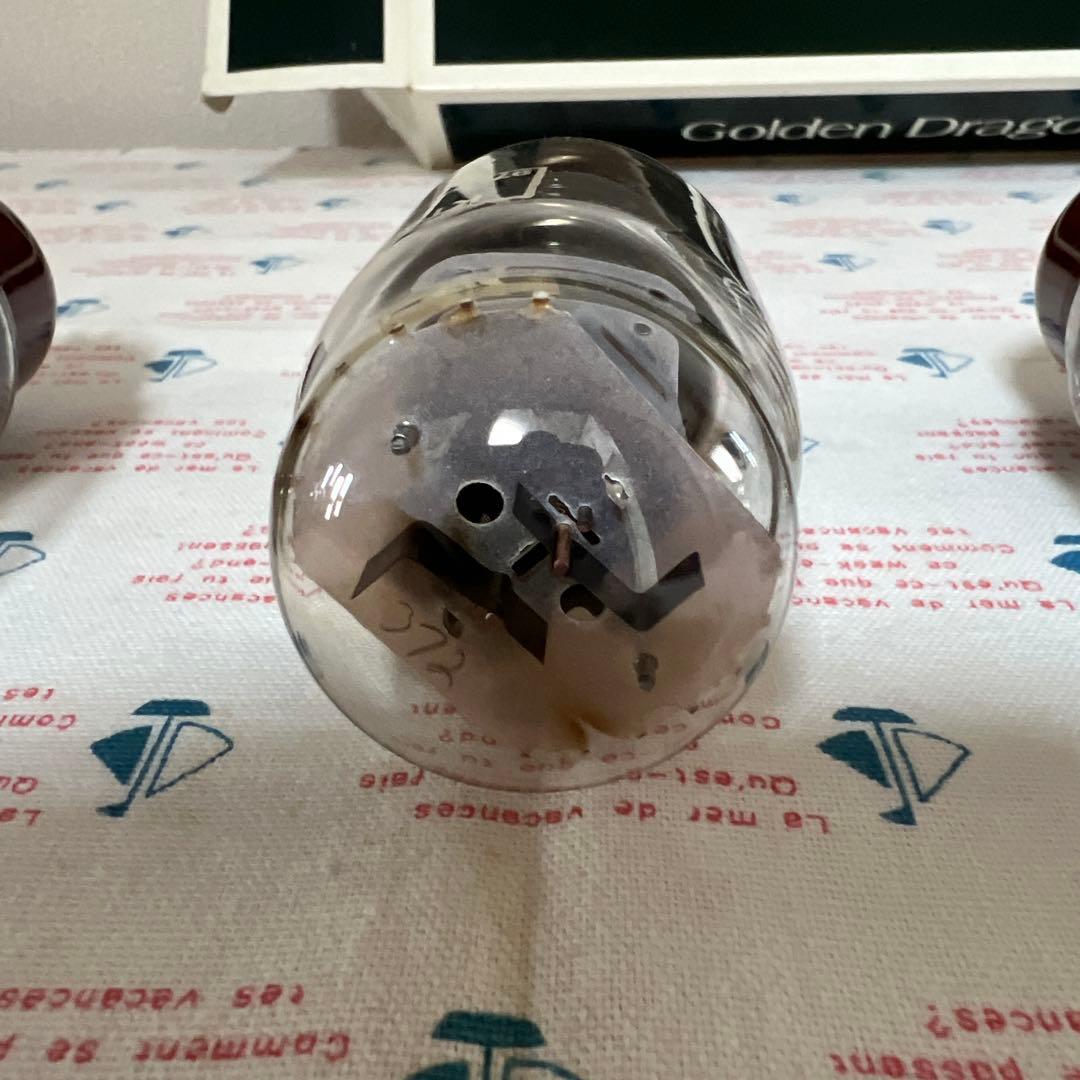 真空管ゴールデンドラゴン　KT66 4本　箱付　マッチドクワッド　動作品