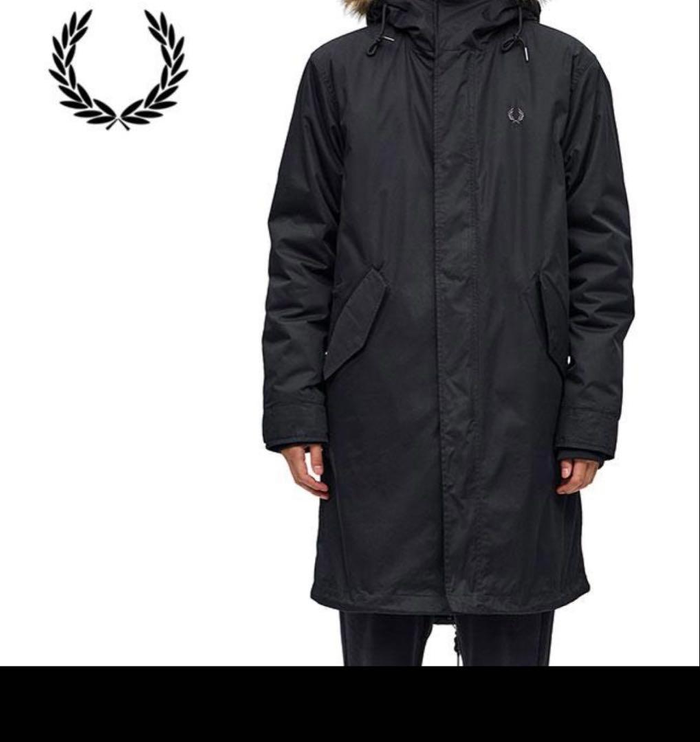 ブラック フード付き モッズコート