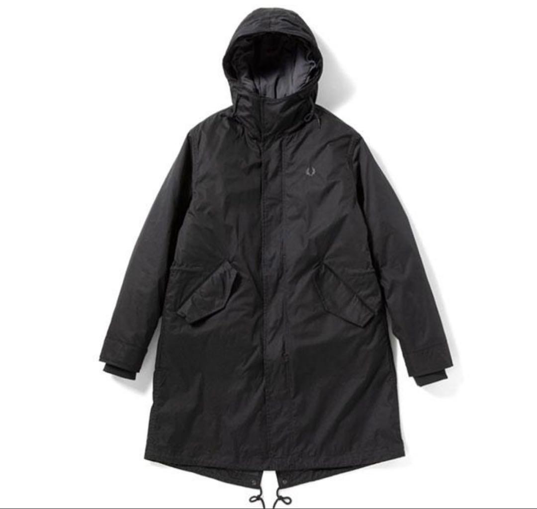 ブラック フード付き モッズコート