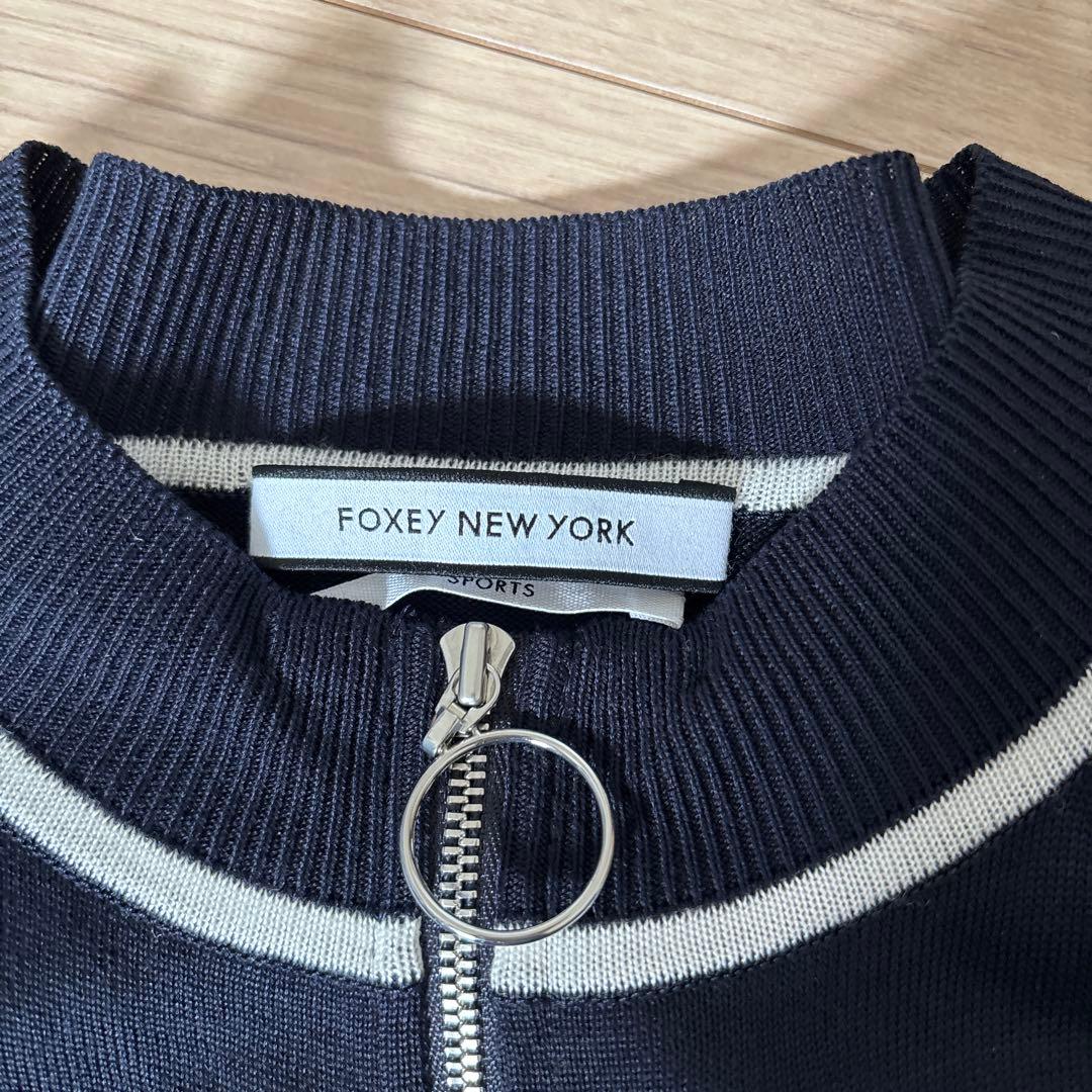 ゆんFOXEY NEW YORK SPORTSジップアップカーディガン