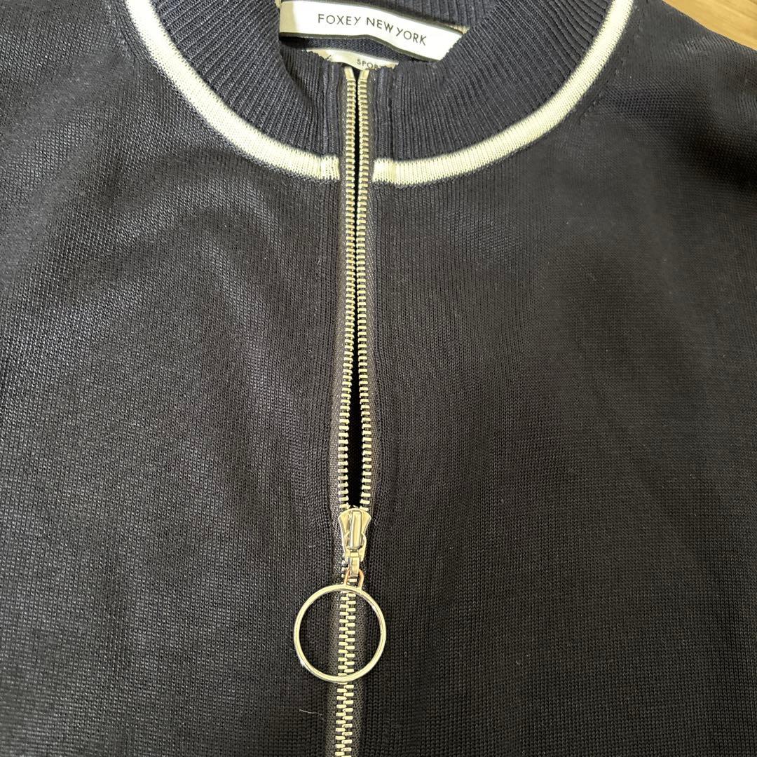 ゆんFOXEY NEW YORK SPORTSジップアップカーディガン