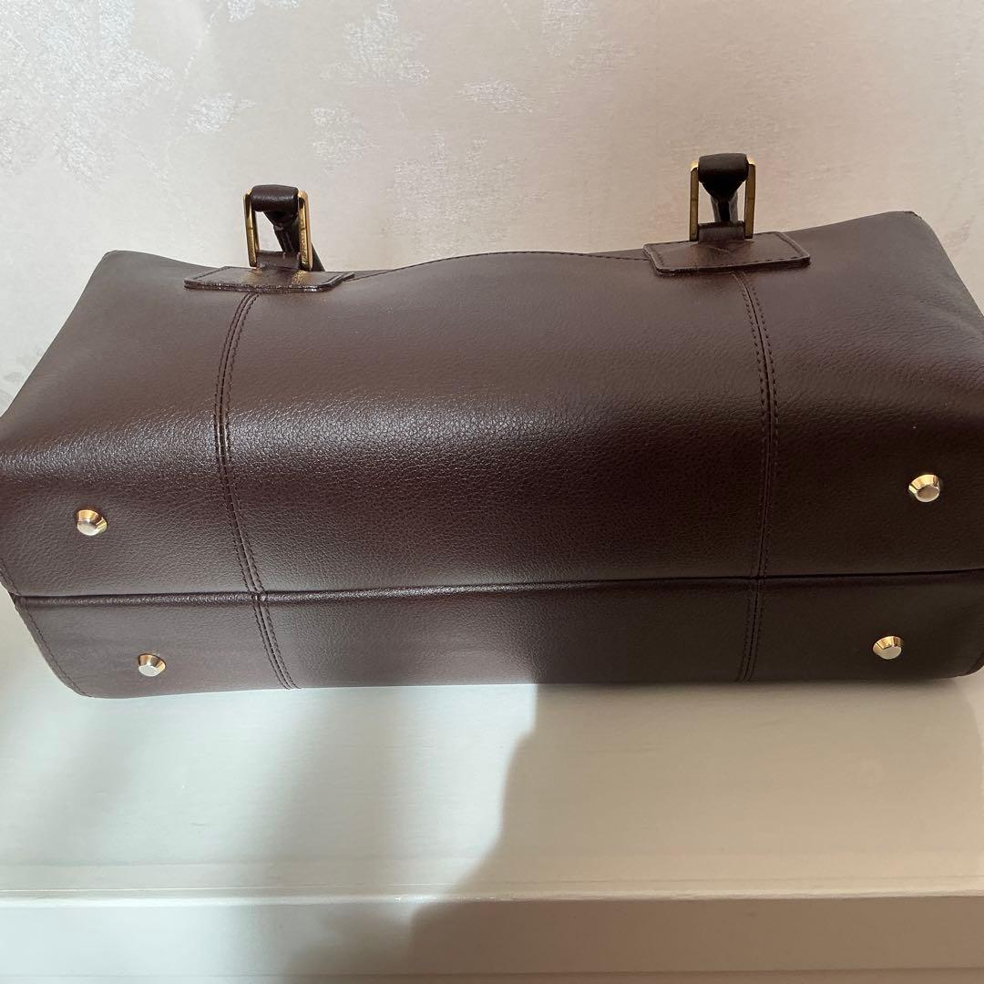 ふれ様ご購入予定❣️濱野ショルダーバッグ、ボストンバッグ　ダークブラウン