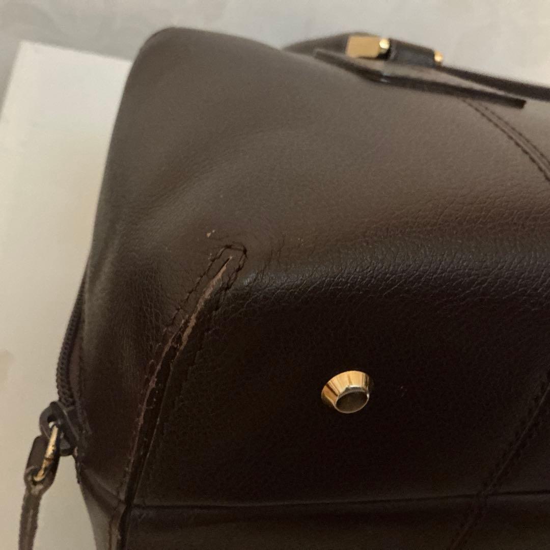 ふれ様ご購入予定❣️濱野ショルダーバッグ、ボストンバッグ　ダークブラウン