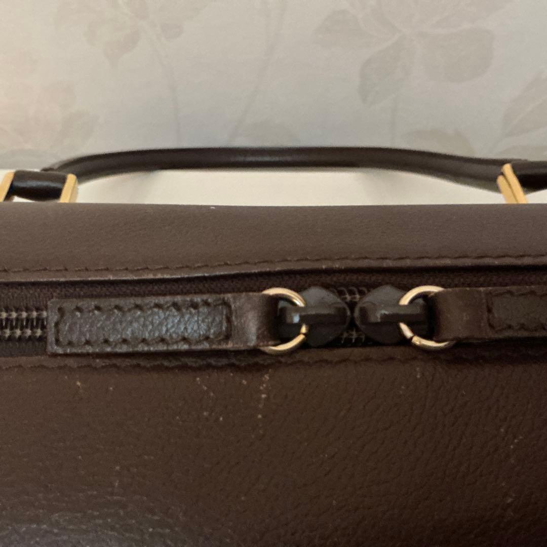 ふれ様ご購入予定❣️濱野ショルダーバッグ、ボストンバッグ　ダークブラウン