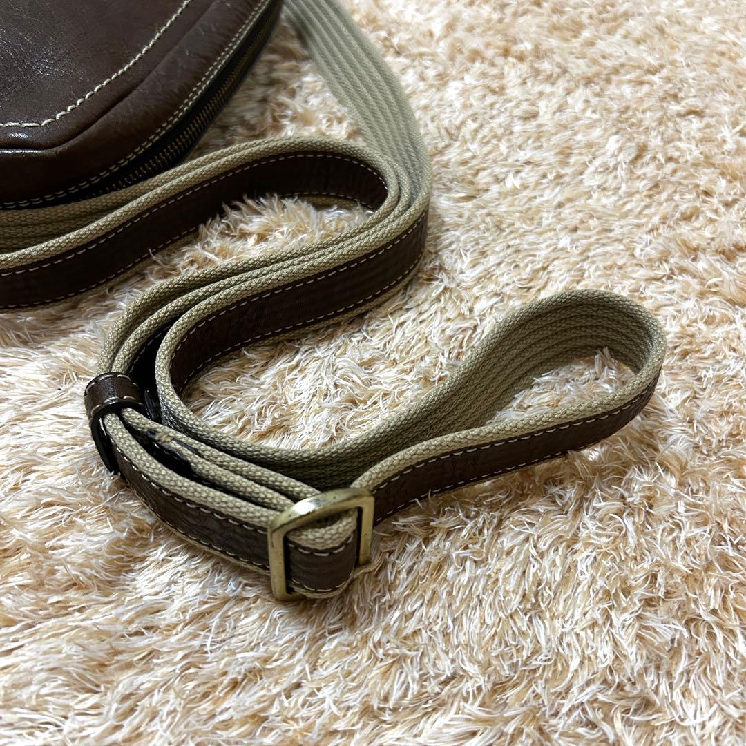 美品✨ 土屋鞄 ツチヤカバン トーンオイルヌメ ジップトップショルダーバッグ