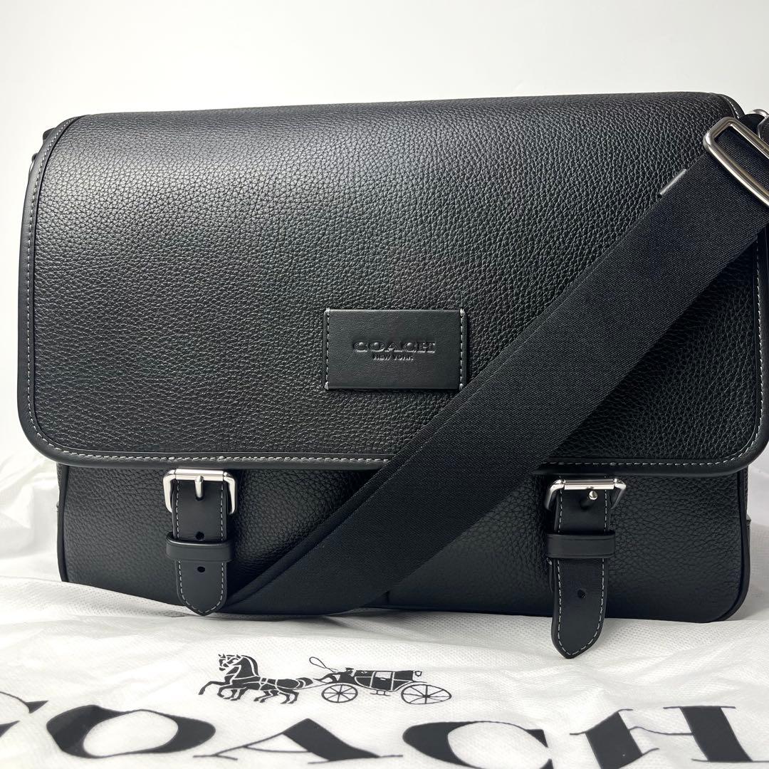 未使用保管品/現行✨コーチ メッセンジャーバッグ スプリント A4 ブラック
