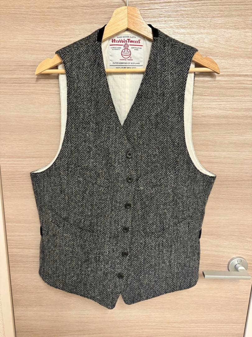 BEAMS ハリスツイード ベスト