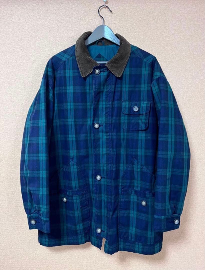 90s OLD GAP ブラックウォッチ 中綿 ハンティング M