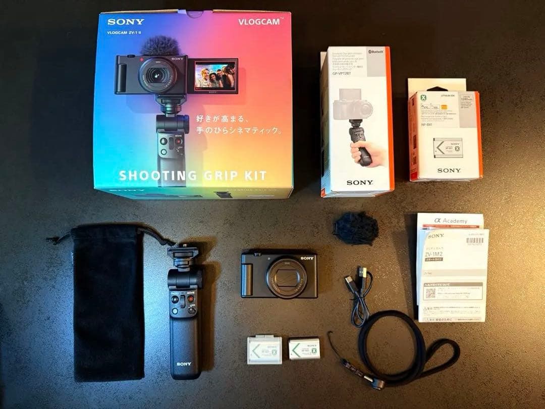 SONY VLOGCAM ZV-1 II シューティンググリップキット ブラック