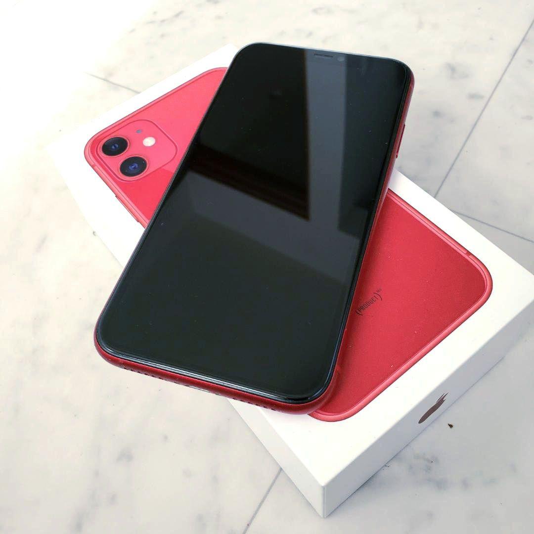 iPhone 11 SIM解除 初期化 レッド 128 箱 付属品 アイフォン