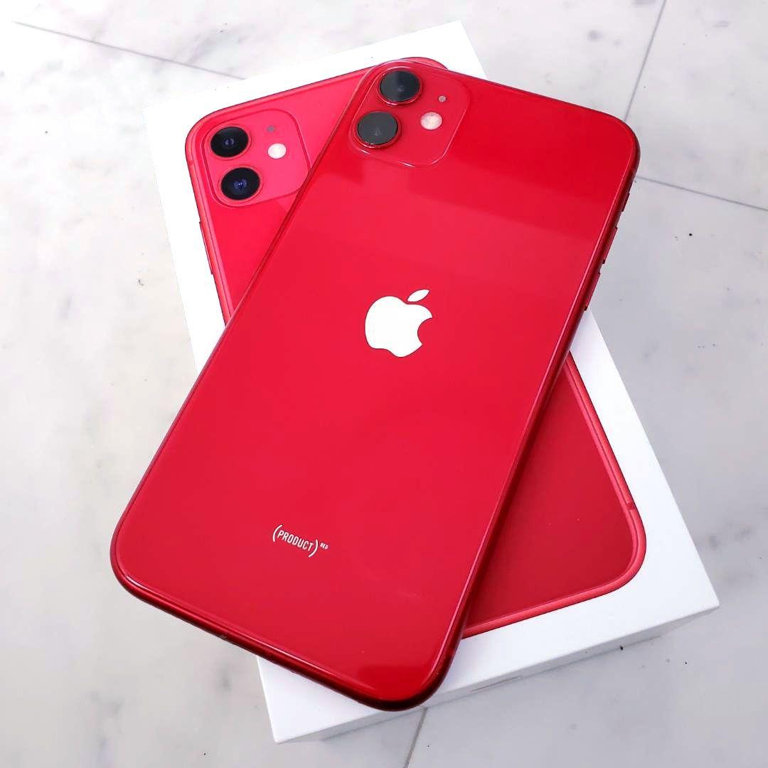 iPhone 11 SIM解除 初期化 レッド 128 箱 付属品 アイフォン