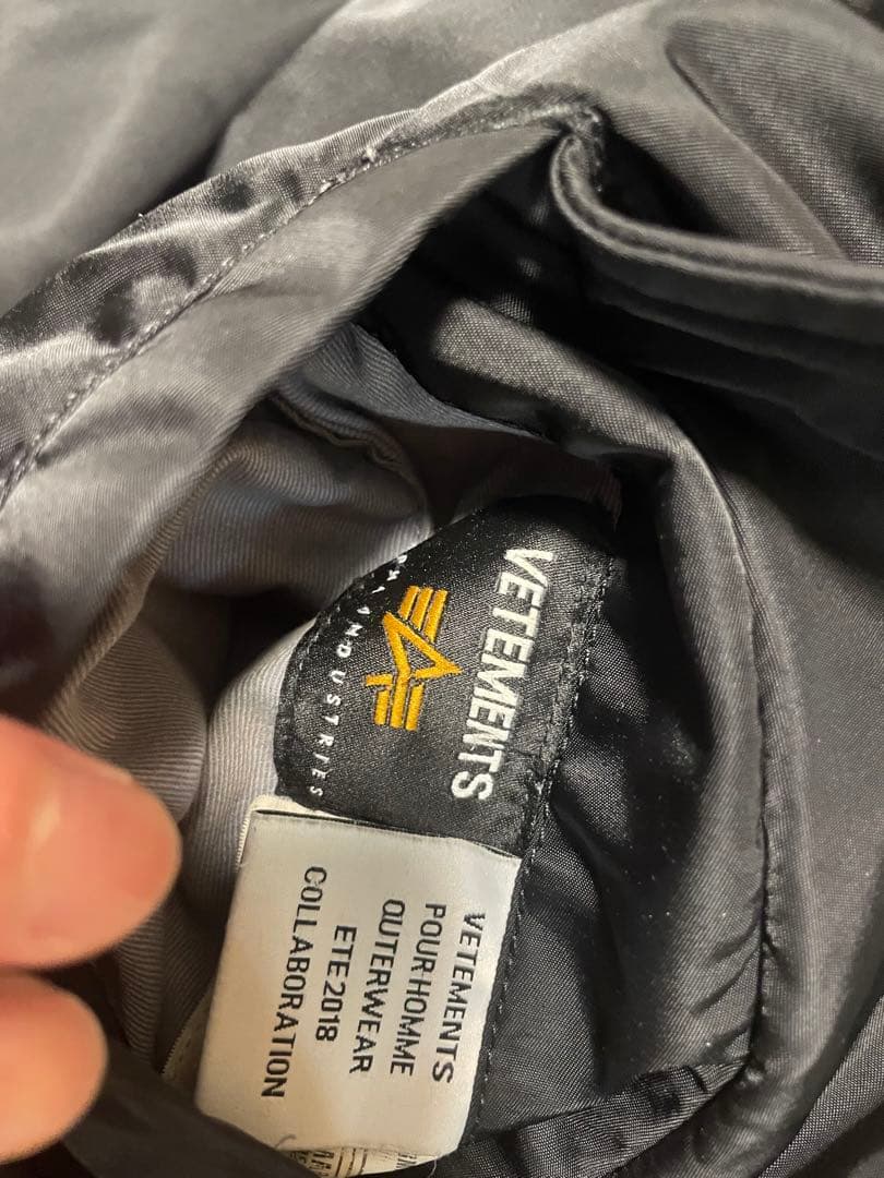 vetements × アルファ リバーシブル ボンバージャケット　MA-1