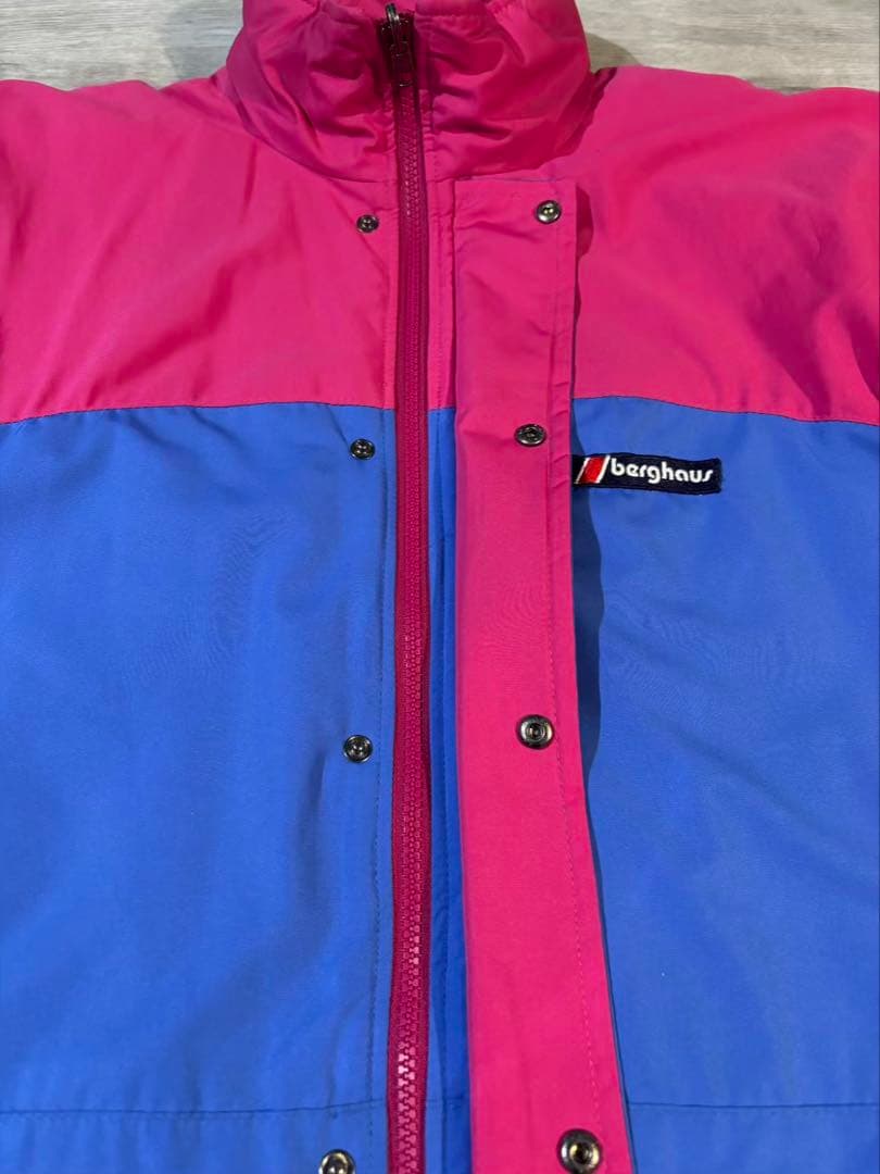 419 英国製80sberghaus 中綿ジャケット レア配色