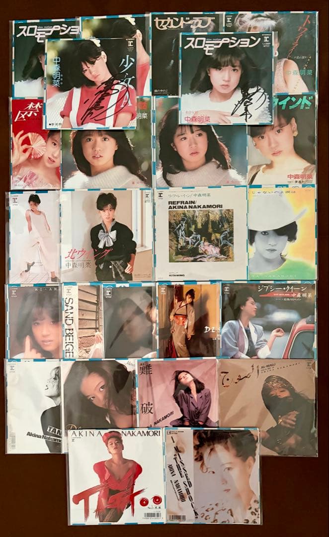 美盤美品 中森明菜さんEPレコード 少女A 1/2の神話 TATTOO他 23枚